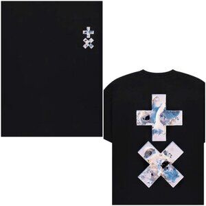 +x Unisex Black 2 Sided Shirt